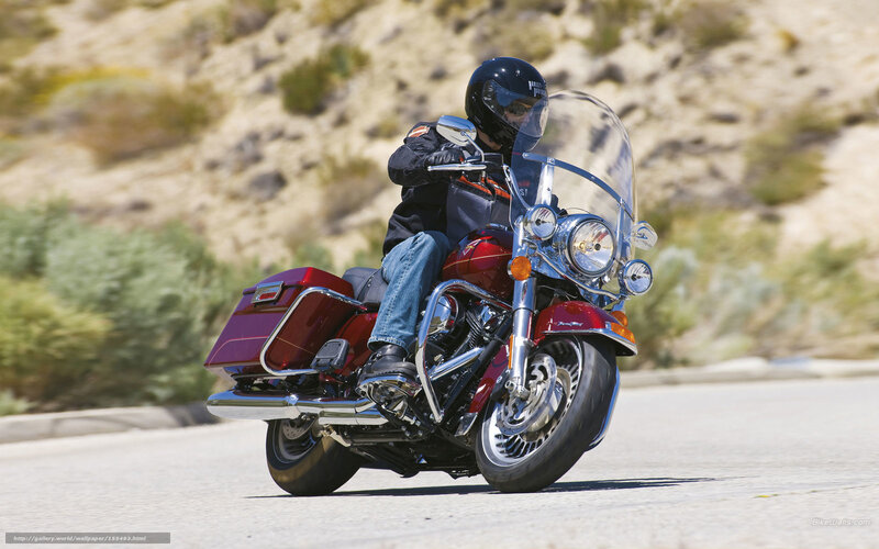 Motorcyclist on Red Motorcycle — Active