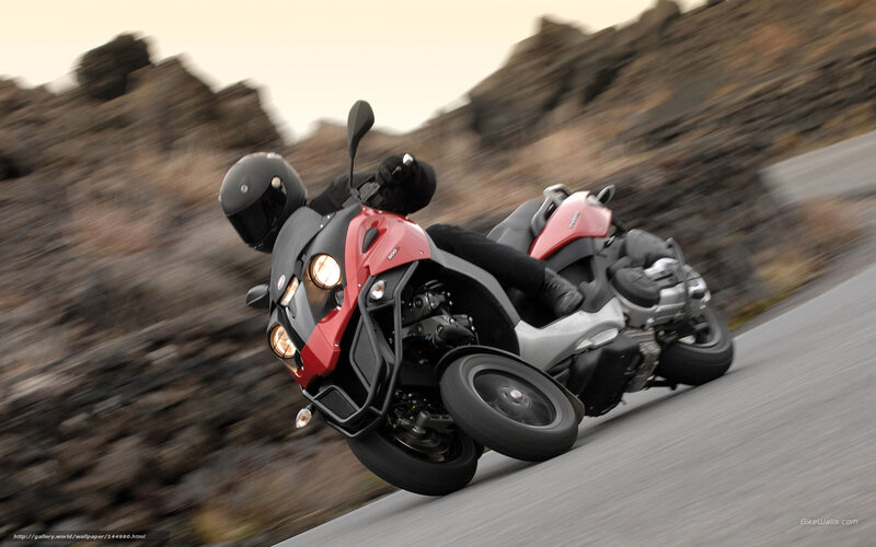 Motorcyclist on Red Trike
