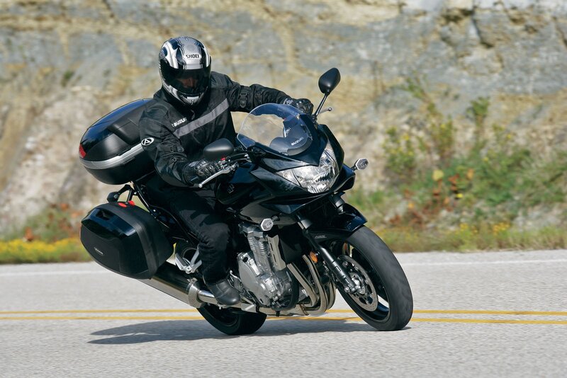 Motorcyclist on Road — Black, Active, Afternoon, Photograph, Helmet, Mountain, Gray