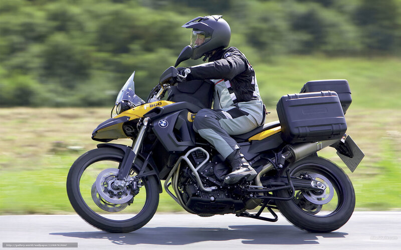 Motorcyclist on Road — Black, Active