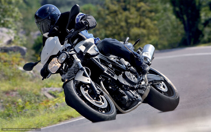Motorcyclist on Road — Black, Dynamic, Afternoon, Photograph, Helmet, Trees