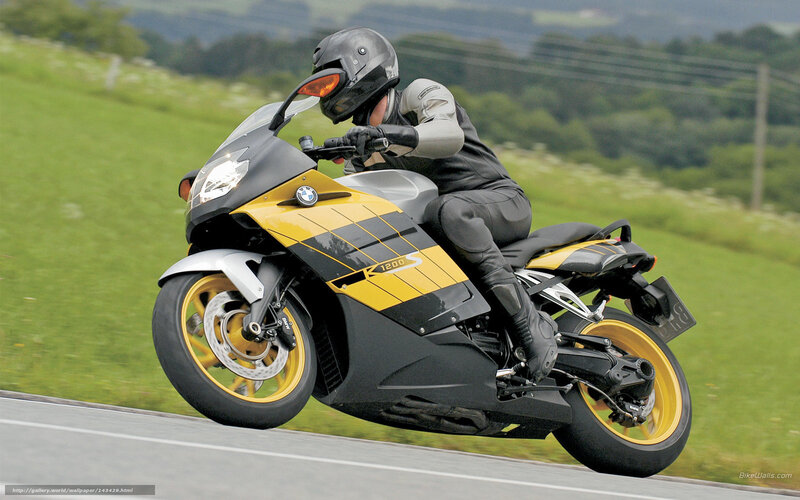 Motorcyclist on Road — Black, Dynamic, Afternoon, Photograph, Motorcycle, Helmet, Grass