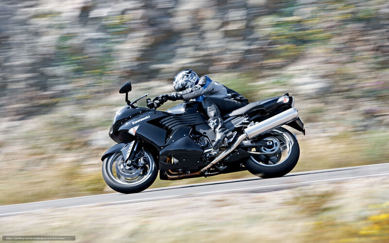 Motorcyclist on Road — Black, Dynamic, Afternoon, Photograph, Motorcycle, Helmet