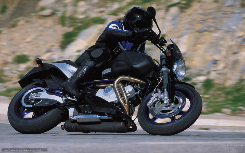 Motorcyclist on Road — Black, Dynamic, Afternoon, Photograph, Motorcycle, Rider