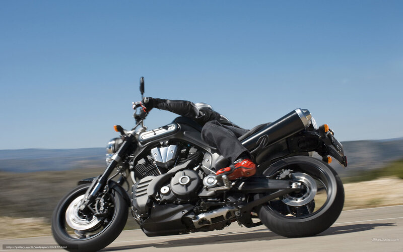 Motorcyclist on Road — Black, Dynamic, Afternoon, Photograph, Motorcycle, Sky