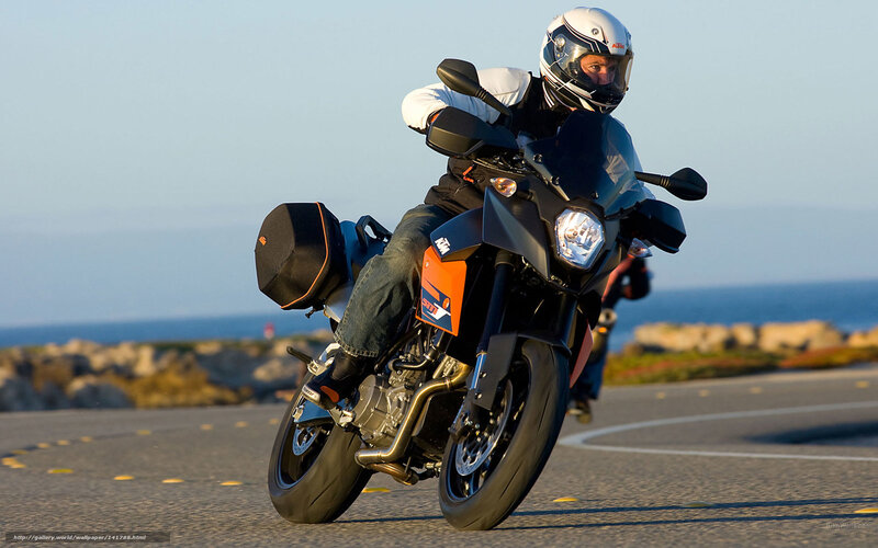 Motorcyclist on Road — Black, Dynamic, Afternoon, Photograph, Ocean, Helmet