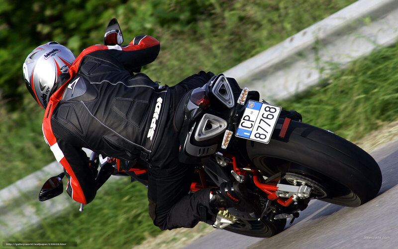 Motorcyclist on Road — Black, Dynamic, Afternoon