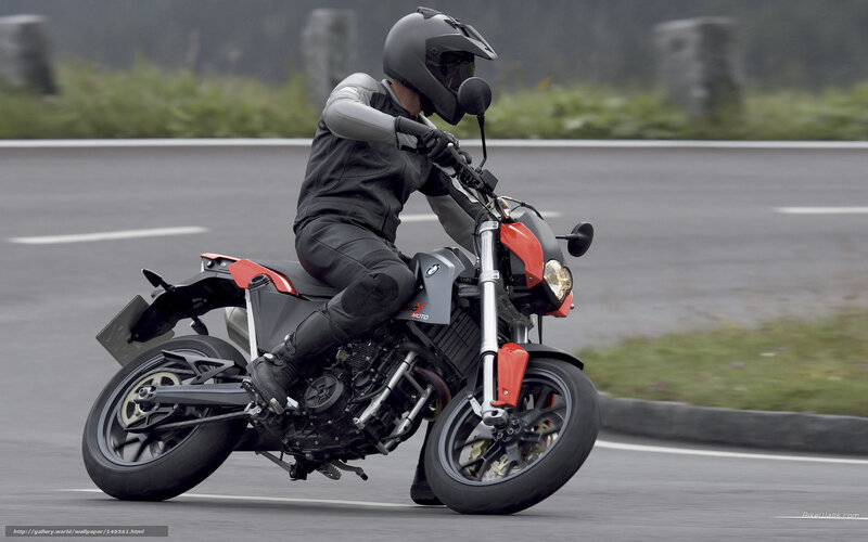 Motorcyclist on Road — Black, Dynamic, Photograph, Helmet