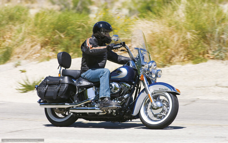 Motorcyclist on Road — Blue, Active