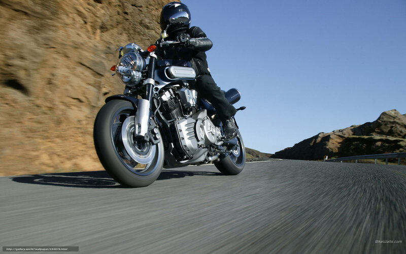Motorcyclist on Road — Gray, Dynamic, Afternoon, Photograph, Mountain