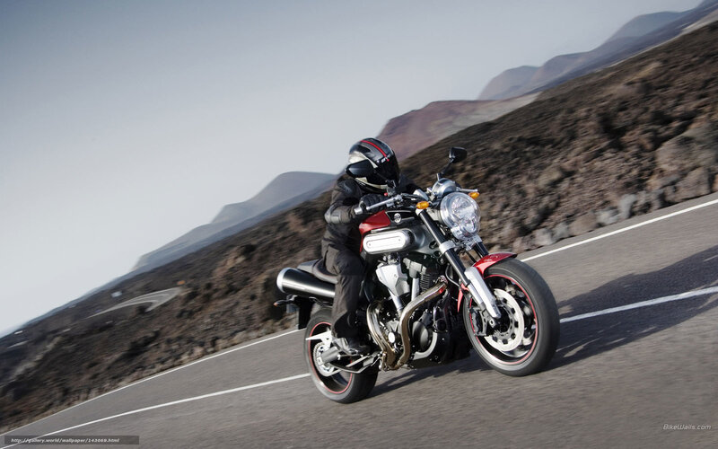 Motorcyclist on Road — Gray, Dynamic, Afternoon, Photograph