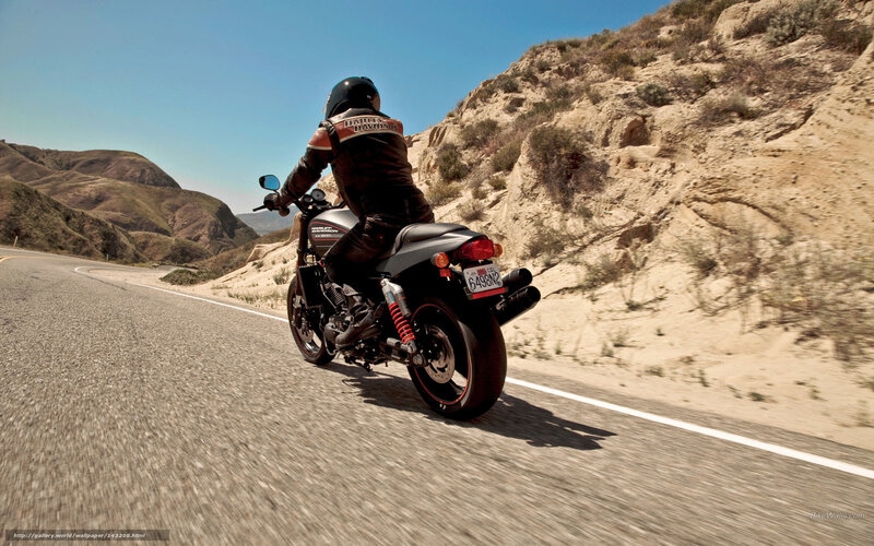 Motorcyclist on Road — Gray, Open