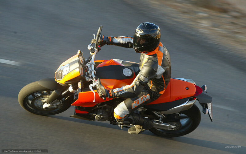Motorcyclist on Road — Orange, Dynamic, Afternoon, Photograph, Helmet, Motorcycle