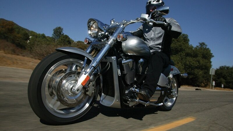 Motorcyclist on Road — Silver, Dynamic, Afternoon, Photograph, Trees, Mountain
