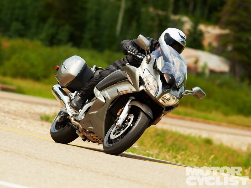 Motorcyclist on Road — Silver, Dynamic, Afternoon, Photograph, Trees