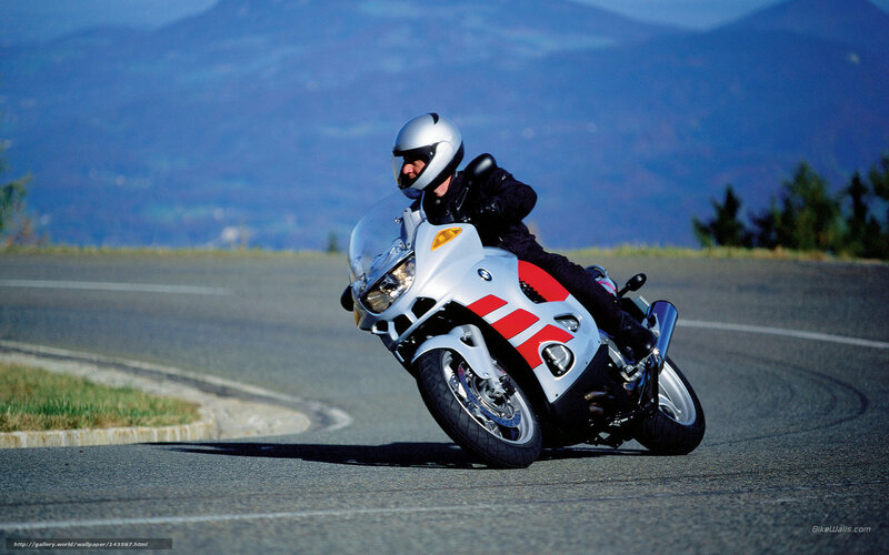 Motorcyclist on Road — Silver, Dynamic, Afternoon