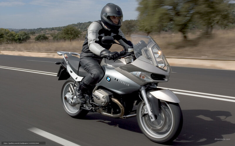 Motorcyclist on Road — Silver, Dynamic