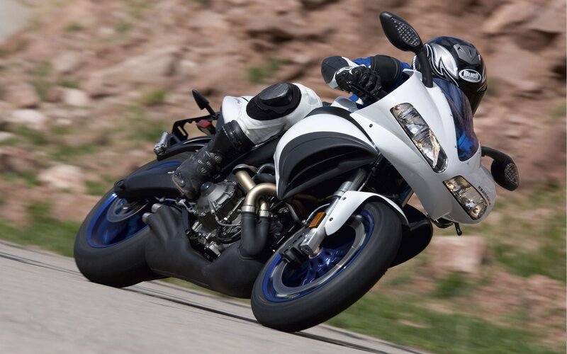 Motorcyclist on Road — White, Dynamic, Afternoon, Photograph, Motorcycle, Rider