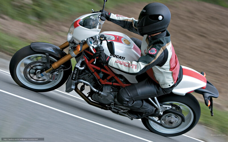 Motorcyclist on Road — White, Dynamic, Photograph, Helmet
