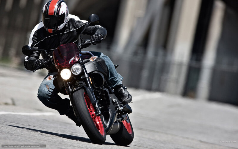 Motorcyclist on Street — Black, Dynamic, Afternoon, Photograph, Helmet, Jeans