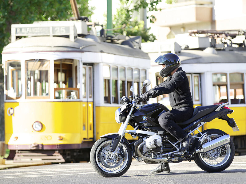 Motorcyclist on Street