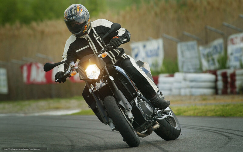 Motorcyclist on Track — Black, Dynamic, Afternoon, Photograph, Helmet, Race Track