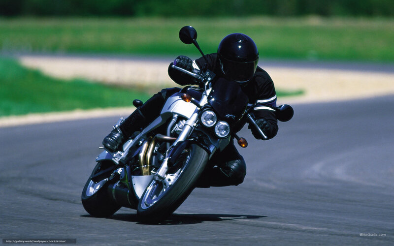 Motorcyclist on Track — Black, Dynamic, Afternoon, Photograph, Helmet, Road