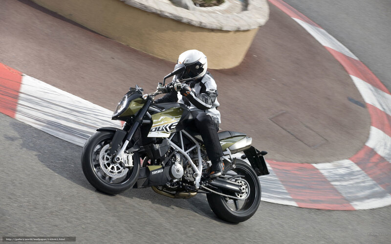 Motorcyclist on Track — Black, Dynamic, Afternoon, Photograph, Racing Line