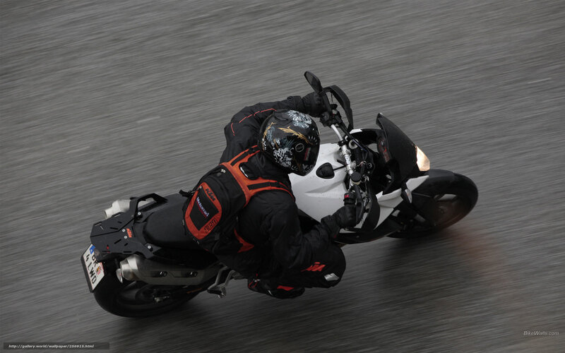 Motorcyclist on Track — Black, Dynamic, Photograph, Helmet, Backpack