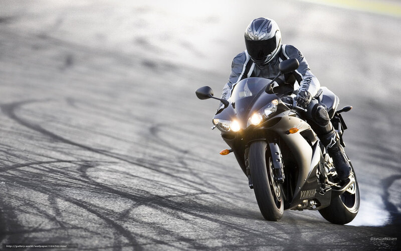 Motorcyclist on Track — Black, Dynamic, Photograph, Helmet