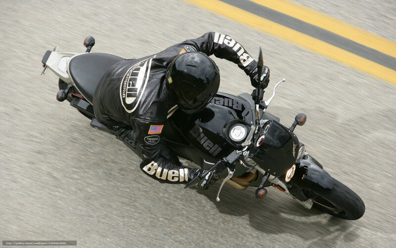 Motorcyclist on Track — Black, Dynamic, Photograph, Motorcycle