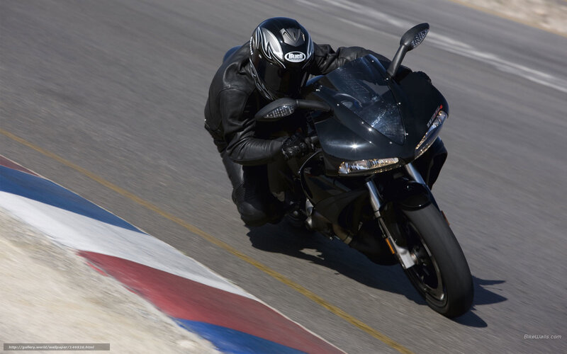 Motorcyclist on Track — Black, Dynamic