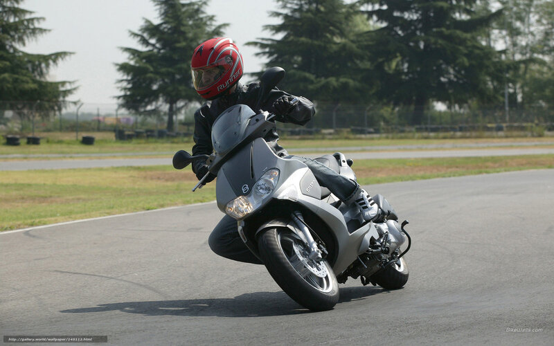 Motorcyclist on Track — Gray, Dynamic