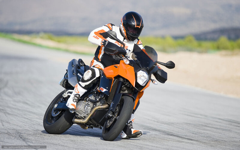 Motorcyclist on Track — Orange, Dynamic, Afternoon, Photograph, Helmet, Road