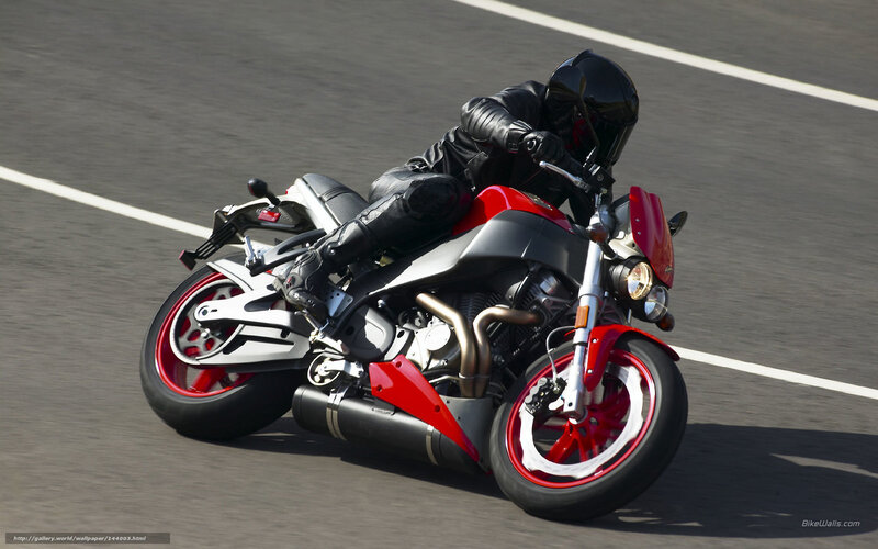 Motorcyclist on Track — Red, Dynamic, Afternoon, Photograph, Road