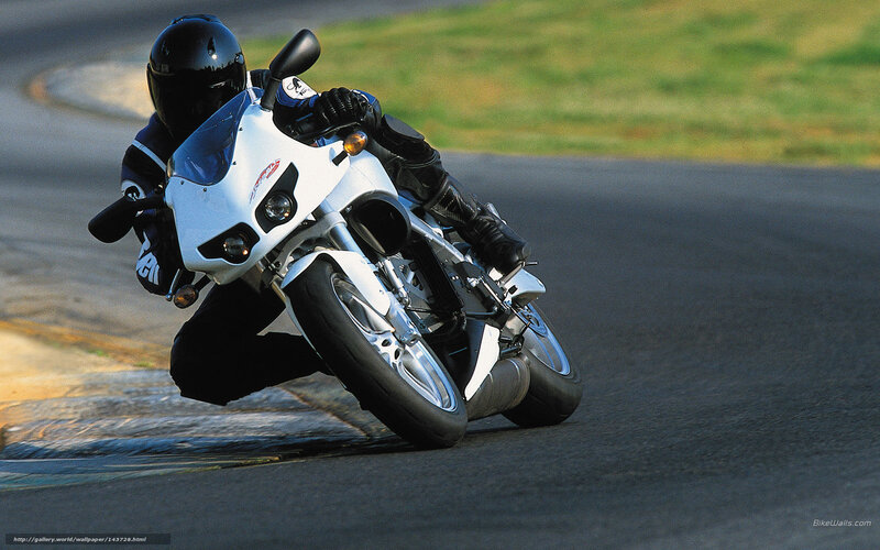 Motorcyclist on Track — White, Dynamic, Afternoon, Photograph, Helmet, Road