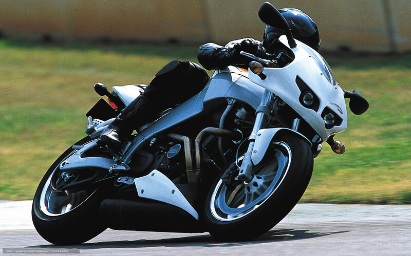 Motorcyclist on Track — White, Dynamic, Afternoon, Photograph, Motorcycle, Rider