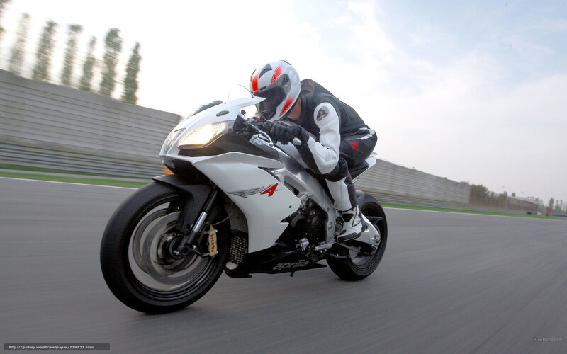 Motorcyclist on Track — White, Dynamic, Afternoon, Photograph, Racer, Helmet