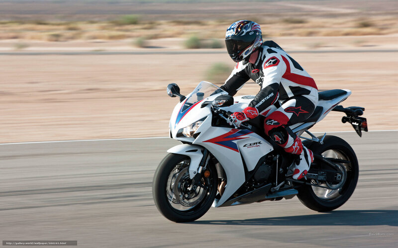 Motorcyclist on Track — White, Dynamic, Afternoon, Photograph, Racing Suit, Helmet, Desert