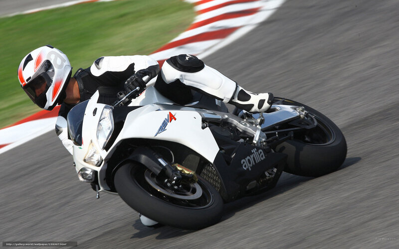 Motorcyclist on Track — White, Dynamic, Afternoon