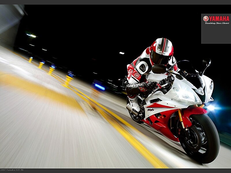Motorcyclist on Track — White, Dynamic, Night