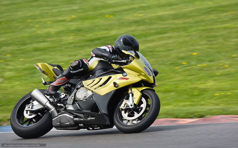 Motorcyclist on Track — Yellow, Dynamic, Afternoon, Photograph, Racing Suit, Helmet