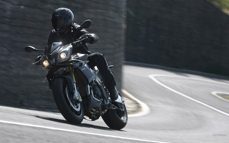 motorcyclist on winding road
