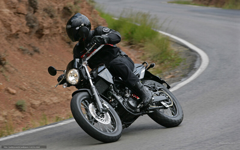 motorcyclist on winding road