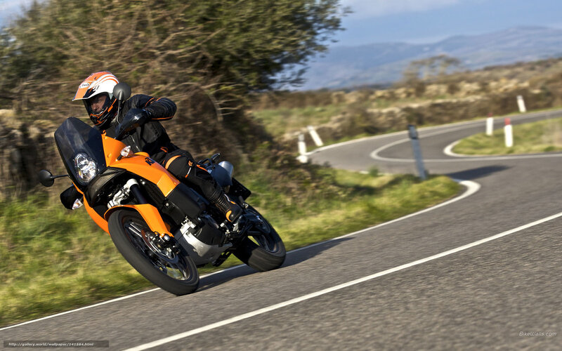 motorcyclist on winding road