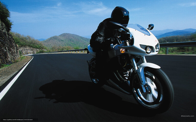motorcyclist on winding road