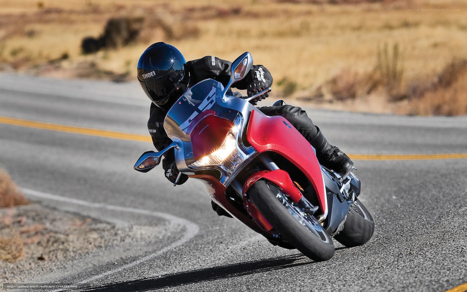 motorcyclist on winding road