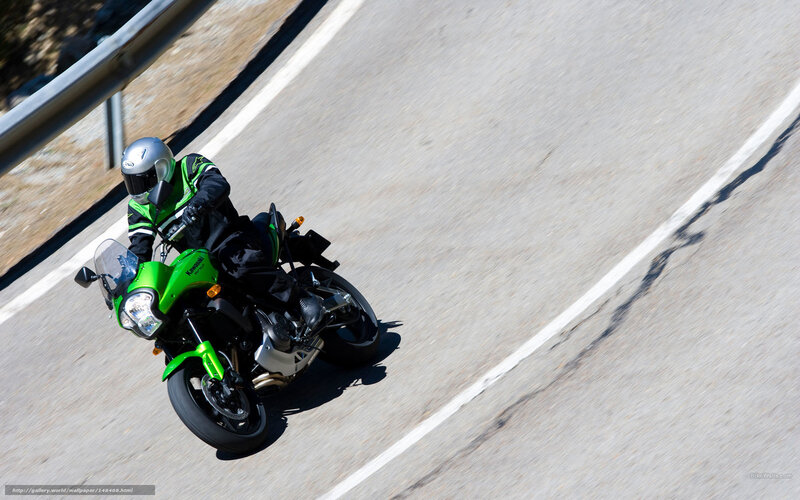 motorcyclist on winding road