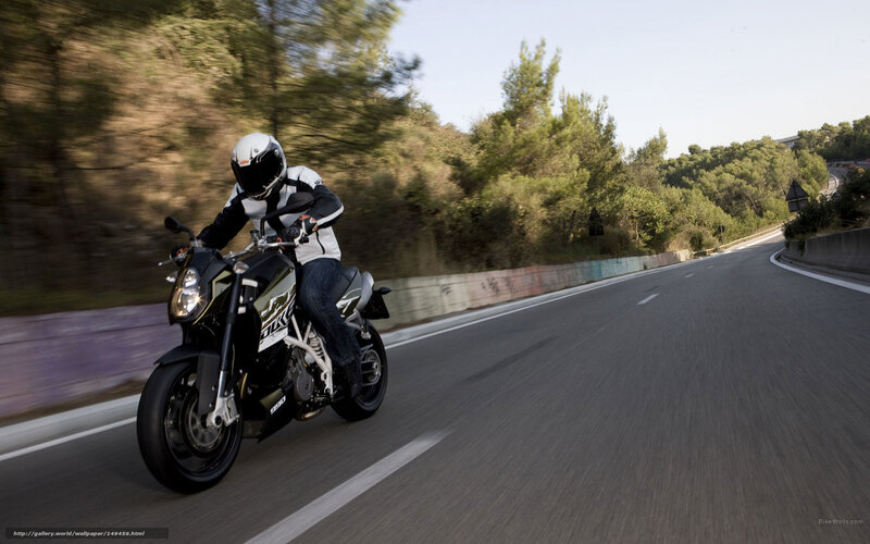 motorcyclist on winding road