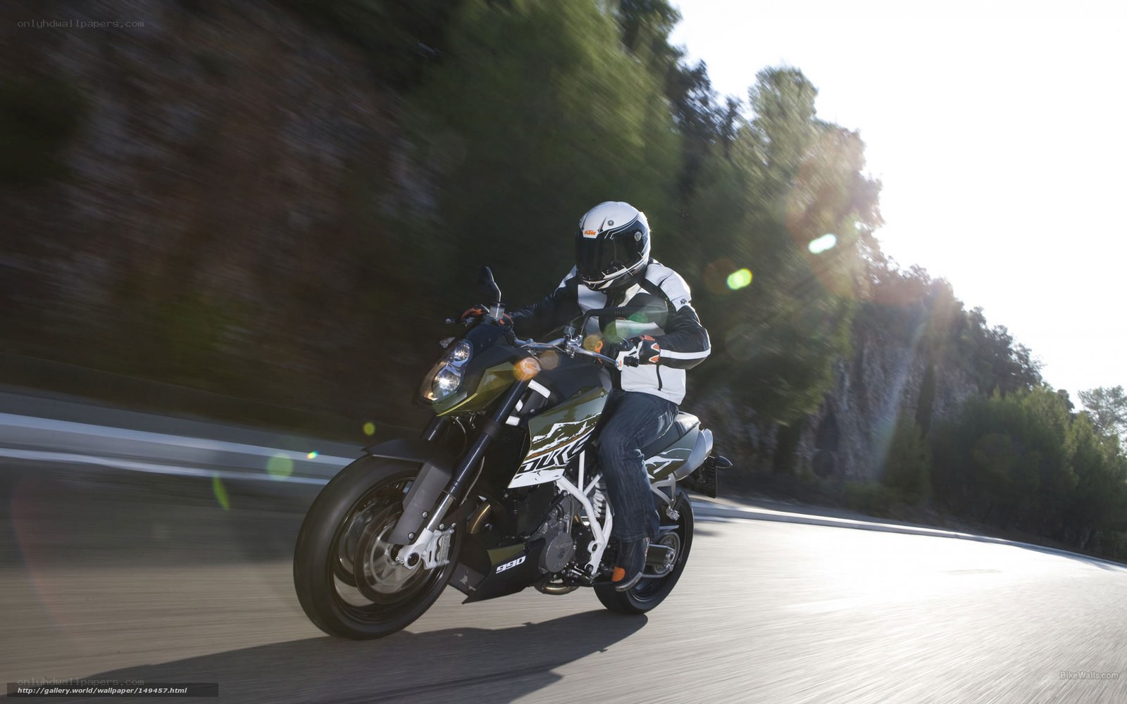motorcyclist on winding road